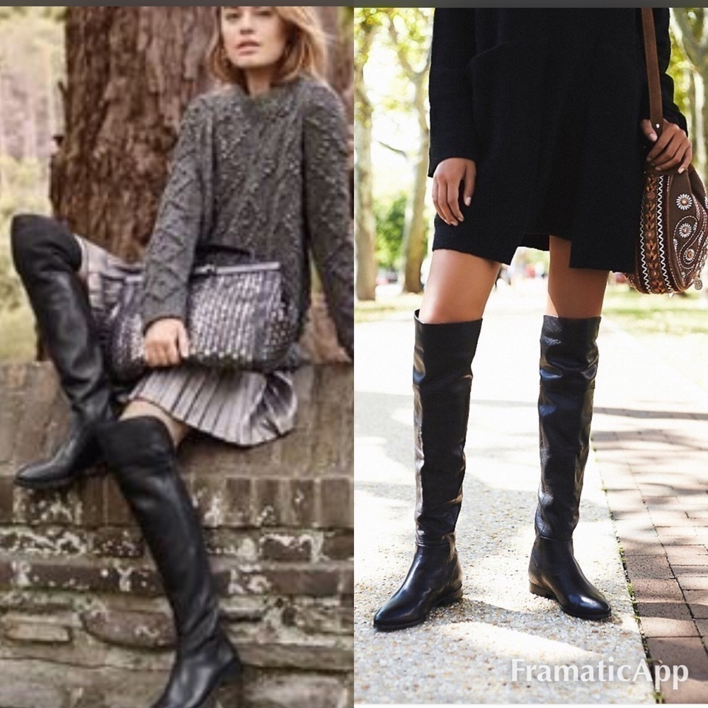 Seychelles Woman over the knee black boots Size 6